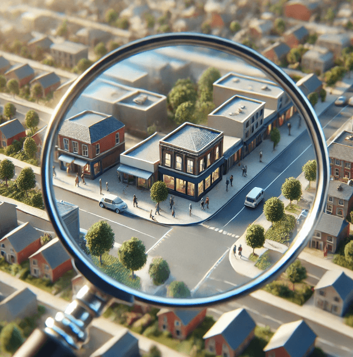 Diverse community members collaborating with local government officials